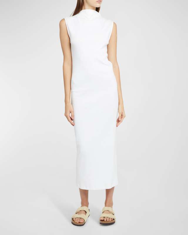 Rose Ribben Cotton Midi Dress